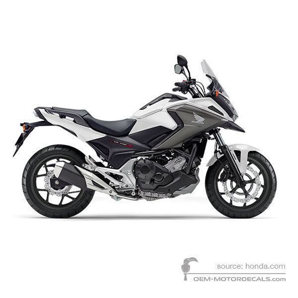 Decals for Honda NC750X 2020 - White • Honda OEM Decals