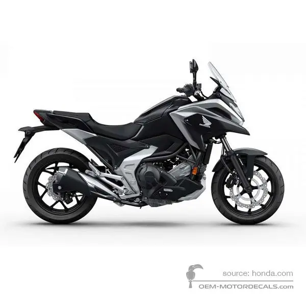 Honda NC750X 2021 - Nero - Mat Ballistic Black Metallic