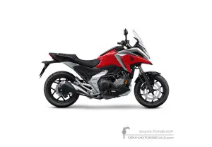 Stickers voor Honda NC750X 2021 - Rood • Honda OEM Stickers