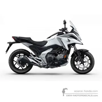 Honda NC750X 2021 - Biały - Pearl Glare White
