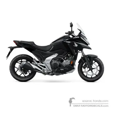 Honda NC750X 2023 - Czarny - Mat Ballistic Black Metallic