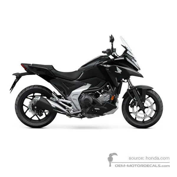 Honda NC750X 2023 - Nero - Mat Ballistic Black Metallic