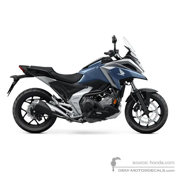 Honda NC750X 2023 - Blu - Mat Jeans Blue Matallic
