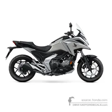 Honda NC750X 2023 - Grau - Pearl Deep Mud Gray