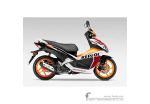 Autocollants pour Honda NSC50 R Repsol 2015 • Honda Autocollants OEM