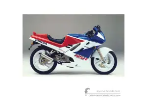 Decals for Honda NSR125 1989 - White • Honda OEM Decals
