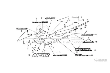 Honda NSR125 1989 - Red