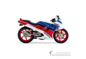 Decals for Honda NSR125 1990 - White • Honda OEM Decals