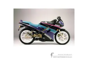 Decals for Honda NSR125 1991 - Black • Honda OEM Decals