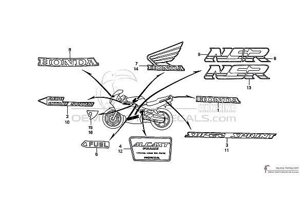Honda NSR125 1993 - Czerwony