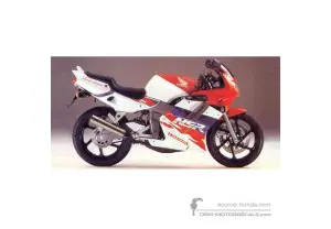 Decals for Honda NSR125 1994 - White • Honda OEM Decals