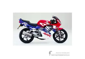 Autocollants pour Honda NSR125 1998 - Rouge • Honda Autocollants OEM
