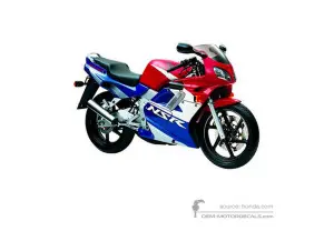 Decals for Honda NSR125 2001 - Red • Honda OEM Decals