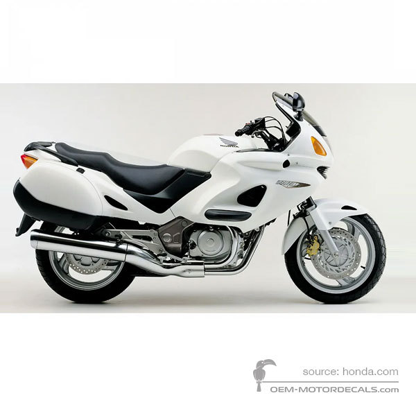 Decals for Honda NT650V DEAUVILLE 1999 - White • Honda OEM Decals