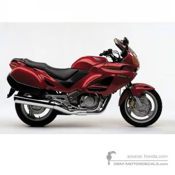 Honda NT650V DEAUVILLE 2001 - Rojo - Pennant Red Metallic