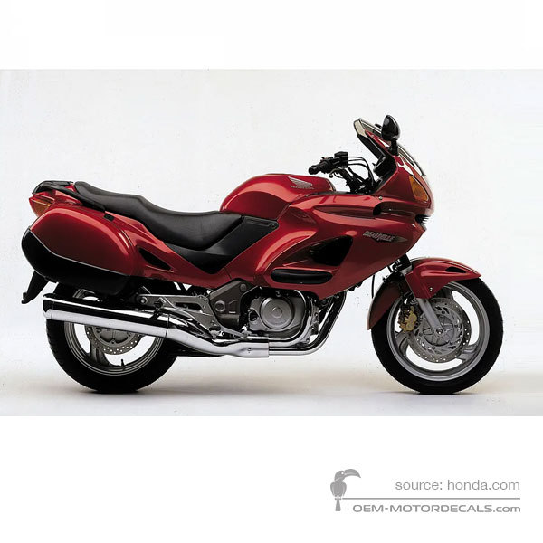 Decals for Honda NT650V DEAUVILLE 2001 - Red • Honda OEM Decals