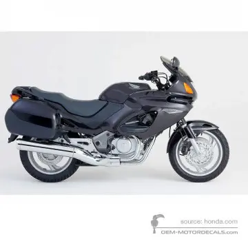 Honda NT650V DEAUVILLE 2005 - Zwart - Pearl Raspberry Black