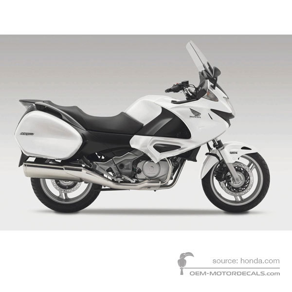 Decals for Honda NT700V DEAUVILLE 2006 - White • Honda OEM Decals