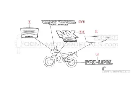 Honda NX250 DOMINATOR 1988