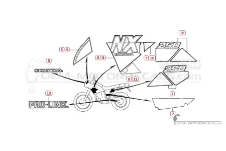 Honda NX250 DOMINATOR 1991
