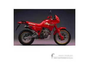 Stickers voor Honda NX650 DOMINATOR 1988 - Rood • Honda OEM Stickers