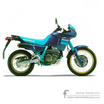 Honda NX650 DOMINATOR 1990 - Blauw - Florida Blue