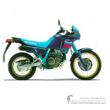 Honda NX650 DOMINATOR 1991 - Blauw - Florida Blue