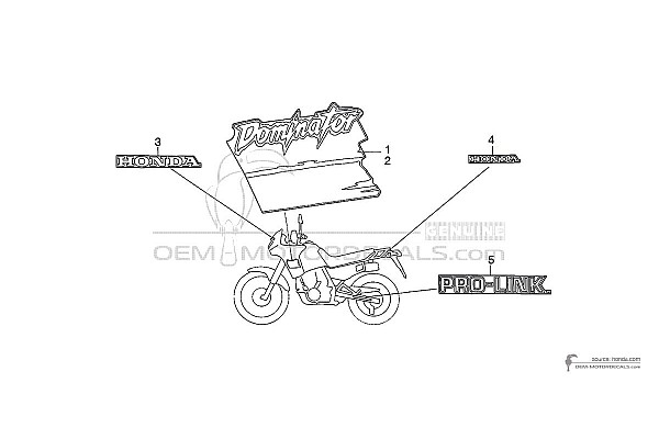 Honda NX650 DOMINATOR 1991 - Weiss