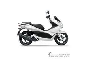 Aufkleber für Honda PCX125 2012 • Honda OEM-Aufkleber