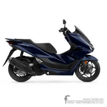 Honda PCX125 2025 - Pearl Dark Ash Blue 2