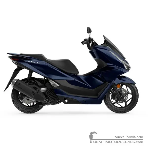 Honda PCX125 2025 - Pearl Dark Ash Blue 2