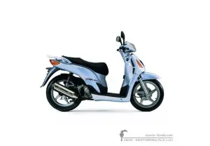 Autocollants pour Honda SH125i 2001 • Honda Autocollants OEM