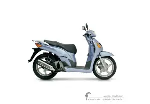 Pegatinas para Honda SH125i 2004 • Honda Pegatinas OEM