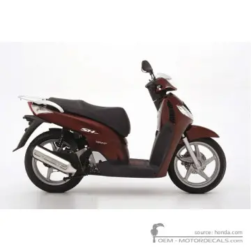 Honda SH125i 2005 - Velvet Red Metallic