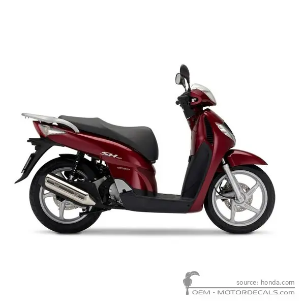 Honda SH125i 2008 - Pearl Siena Red
