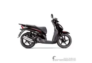 Pegatinas para Honda SH125i R 2009 • Honda Pegatinas OEM