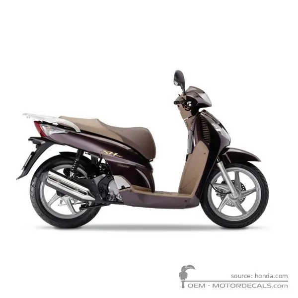 Honda SH125i S 2009 - Pearl Havana Brown