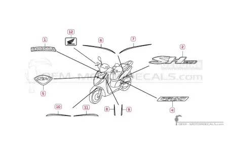 Honda SH125i R 2009