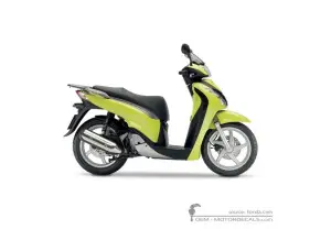 Decals for Honda SH125i 2010 • Honda OEM Decals