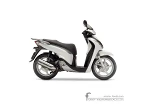 Autocollants pour Honda SH125i 2010 • Honda Autocollants OEM