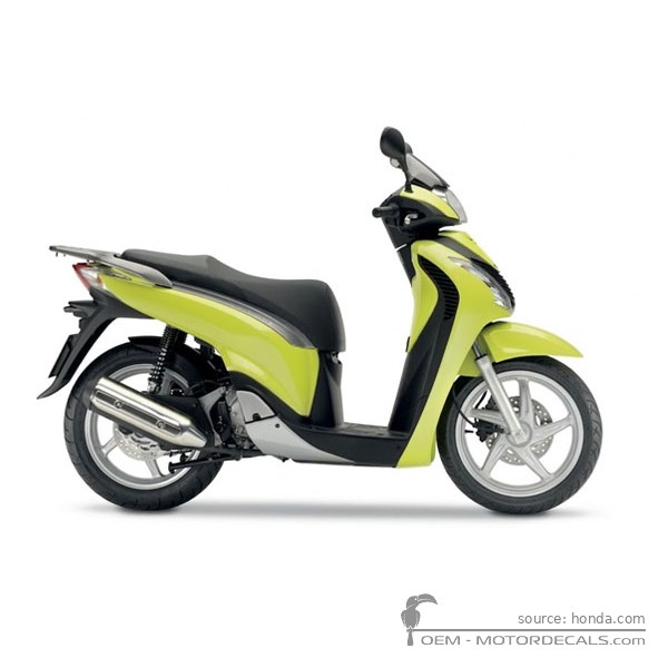 Aufkleber für Honda SH125i 2011 • Honda OEM-Aufkleber