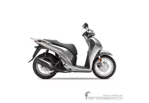 Aufkleber für Honda SH125i 2017 • Honda OEM-Aufkleber