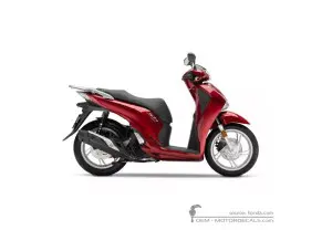 Naklejki do Honda SH125i 2017 • Honda Naklejki OEM