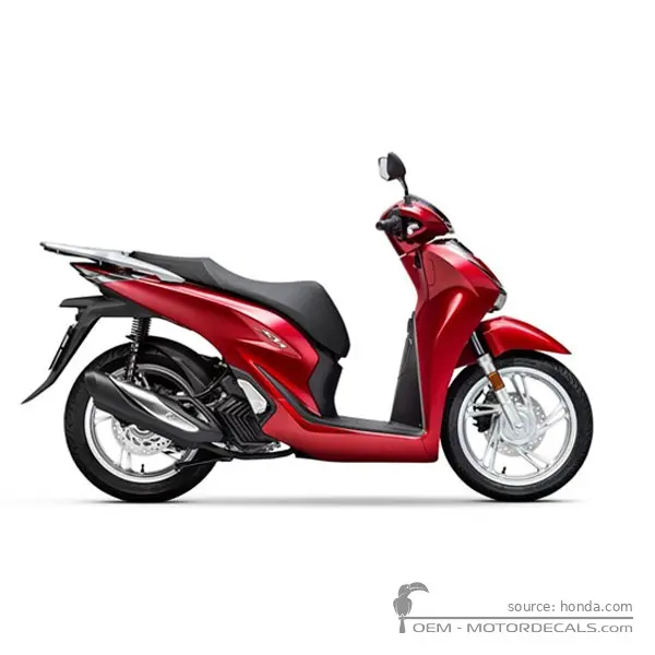 Honda SH125i 2020 - Pearl Splendor Red
