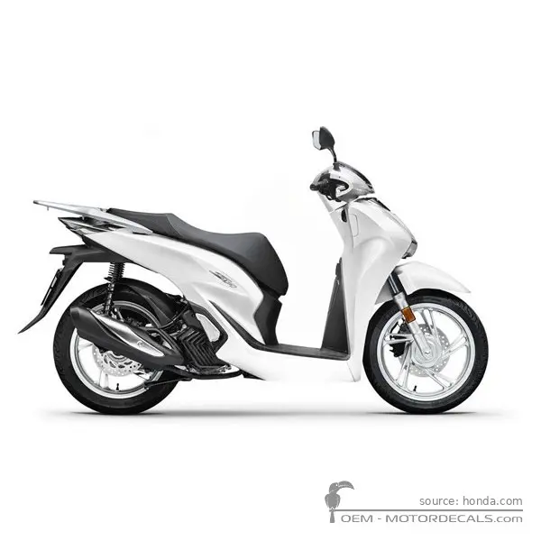 Honda SH125i 2023 - Mat Pearl Cool White