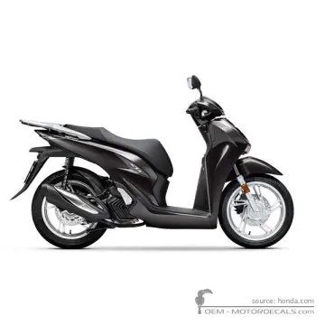 Honda SH125i 2023 - Pearl Nightstar Black