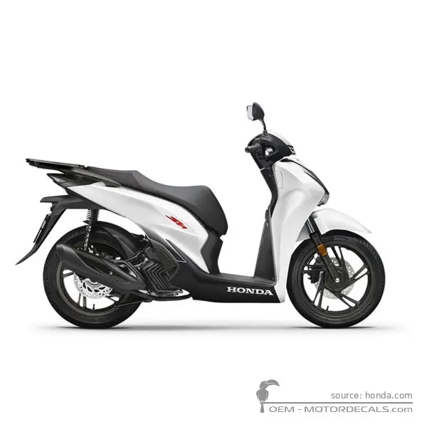 Honda SH125i 2024 - Mat Pearl Cool White