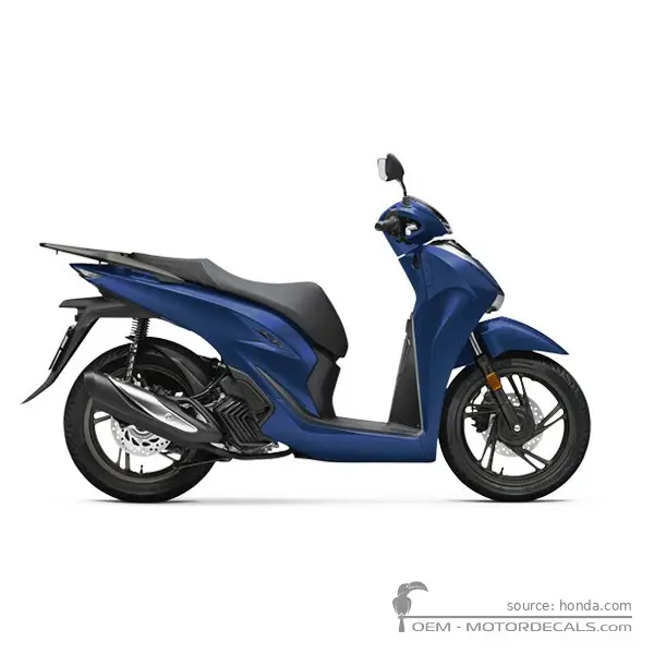 Honda SH125i 2024 - Mat Pearl Pacific Blue