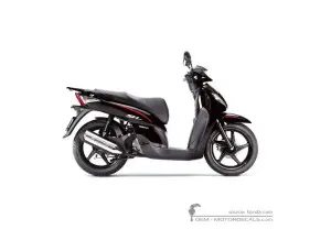 Pegatinas para Honda SH150i R 2008 • Honda Pegatinas OEM