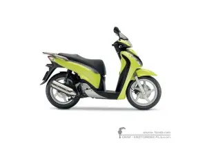 Aufkleber für Honda SH150i 2009 • Honda OEM-Aufkleber
